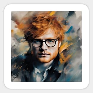 character of Ed Sheeran Sticker